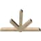Ekena Millwork Kennewick Rough Sawn Timber Gable Bracket, Douglas Fir, 84"W x 56"H x 6"D x 6"F, 16/12 Pitch GBW084X56X0606KEN00RDF - alternate 5